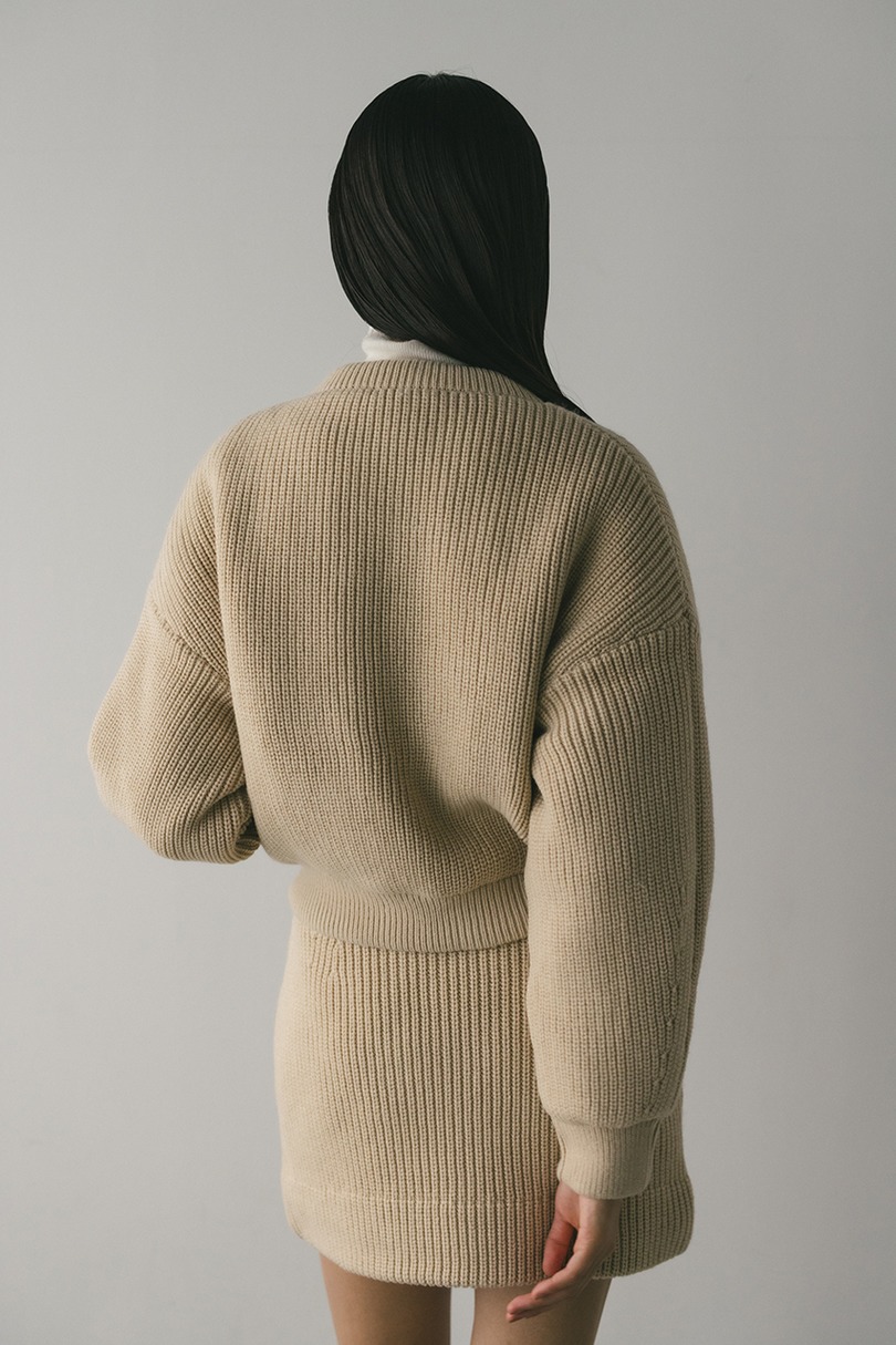 ニットパッファーブルゾン 詳細画像 IVOY 4