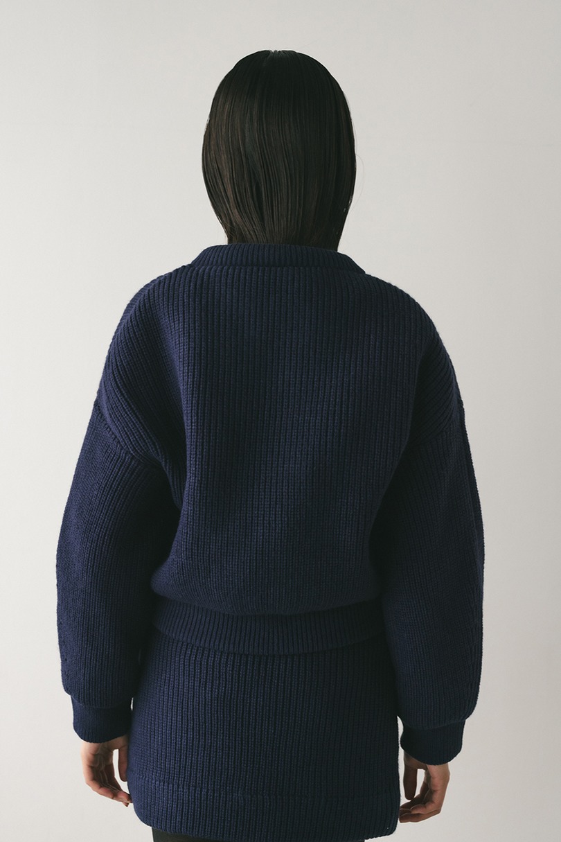 ニットパッファーブルゾン 詳細画像 NVY 7