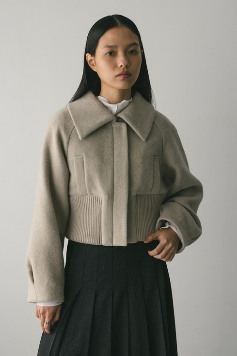 ワイドリブショートコート｜STYLEMIXER（スタイルミキサー）公式通販サイト