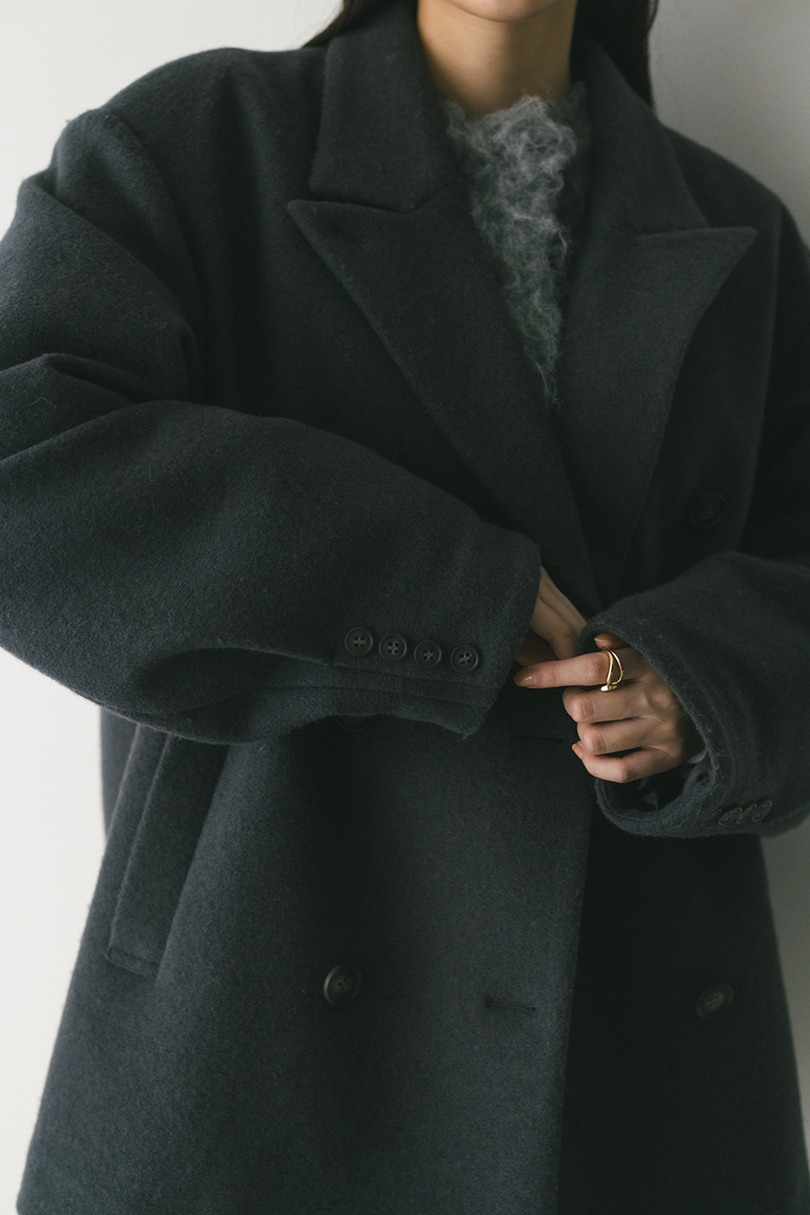 パワーショルダーPコート 詳細画像 C.GRY 8