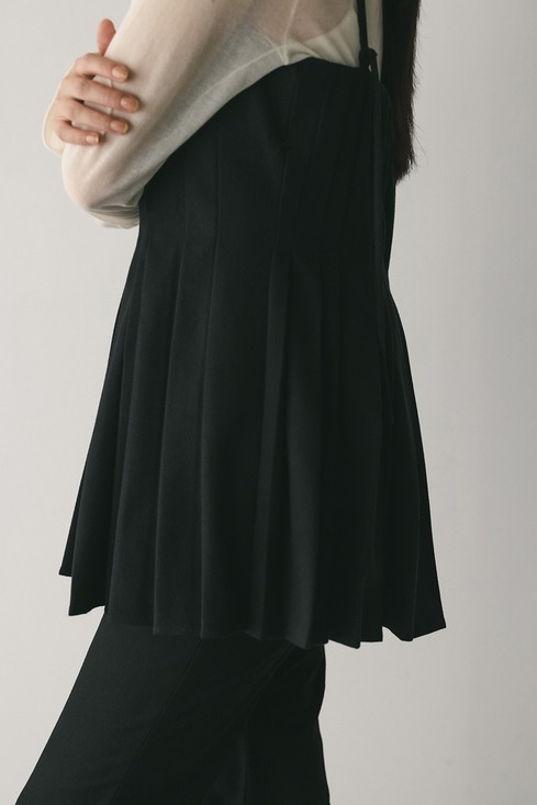 スタイルミキサー ランダムタッキングスカート 黒 Sサイズ スタイル