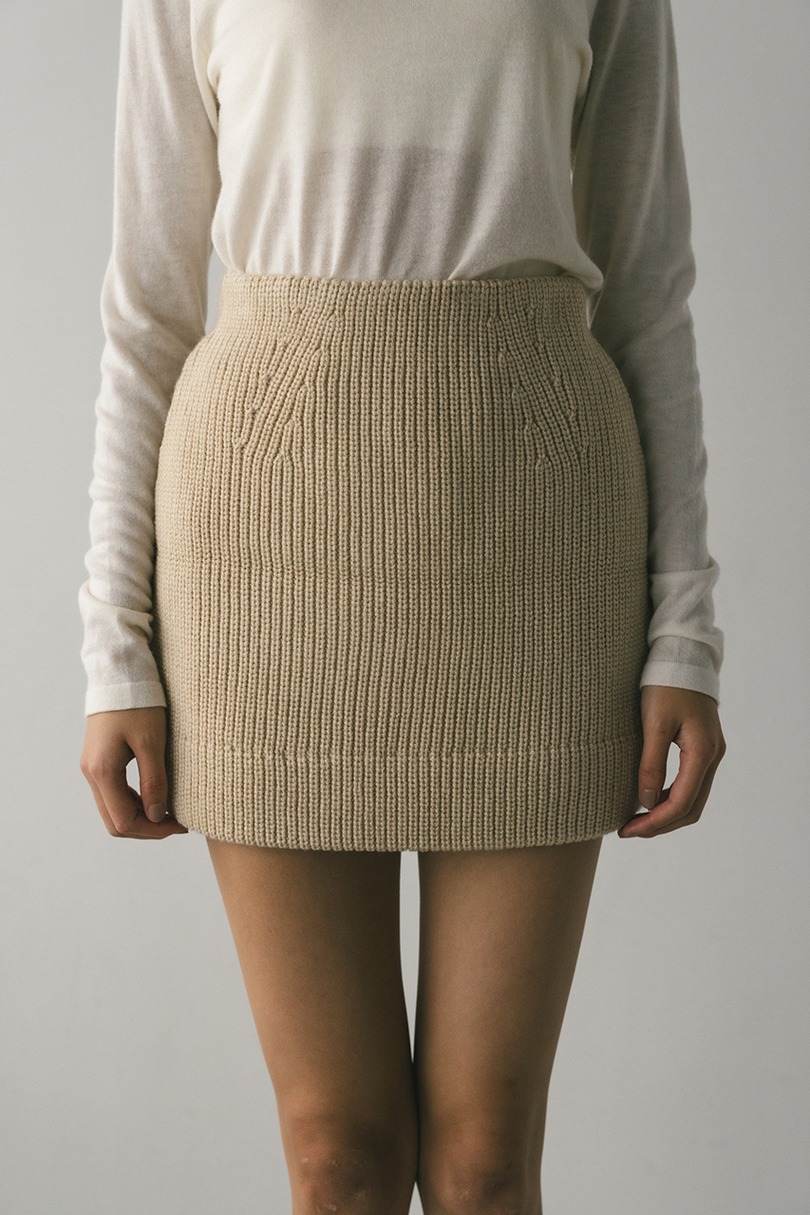 ニットパッファーミニスカート 詳細画像 IVOY 3