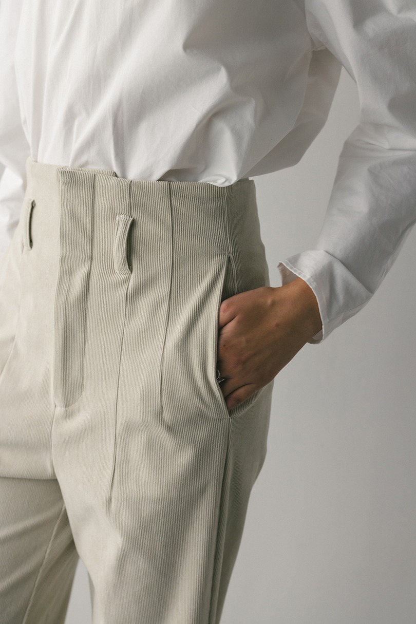 コーデュロイセミフレアパンツ 詳細画像 IVOY 7