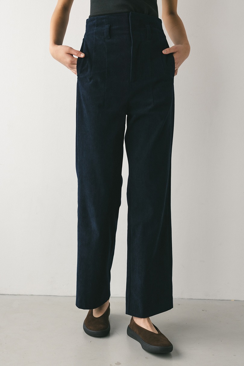コーデュロイセミフレアパンツ 詳細画像 NVY 5