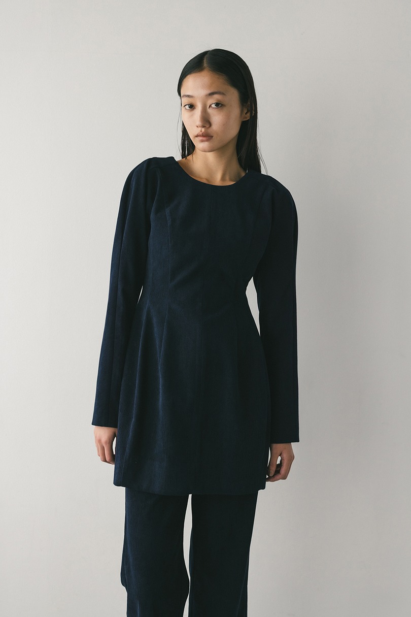 コーデュロイフォルムミニワンピース 詳細画像 NVY 5