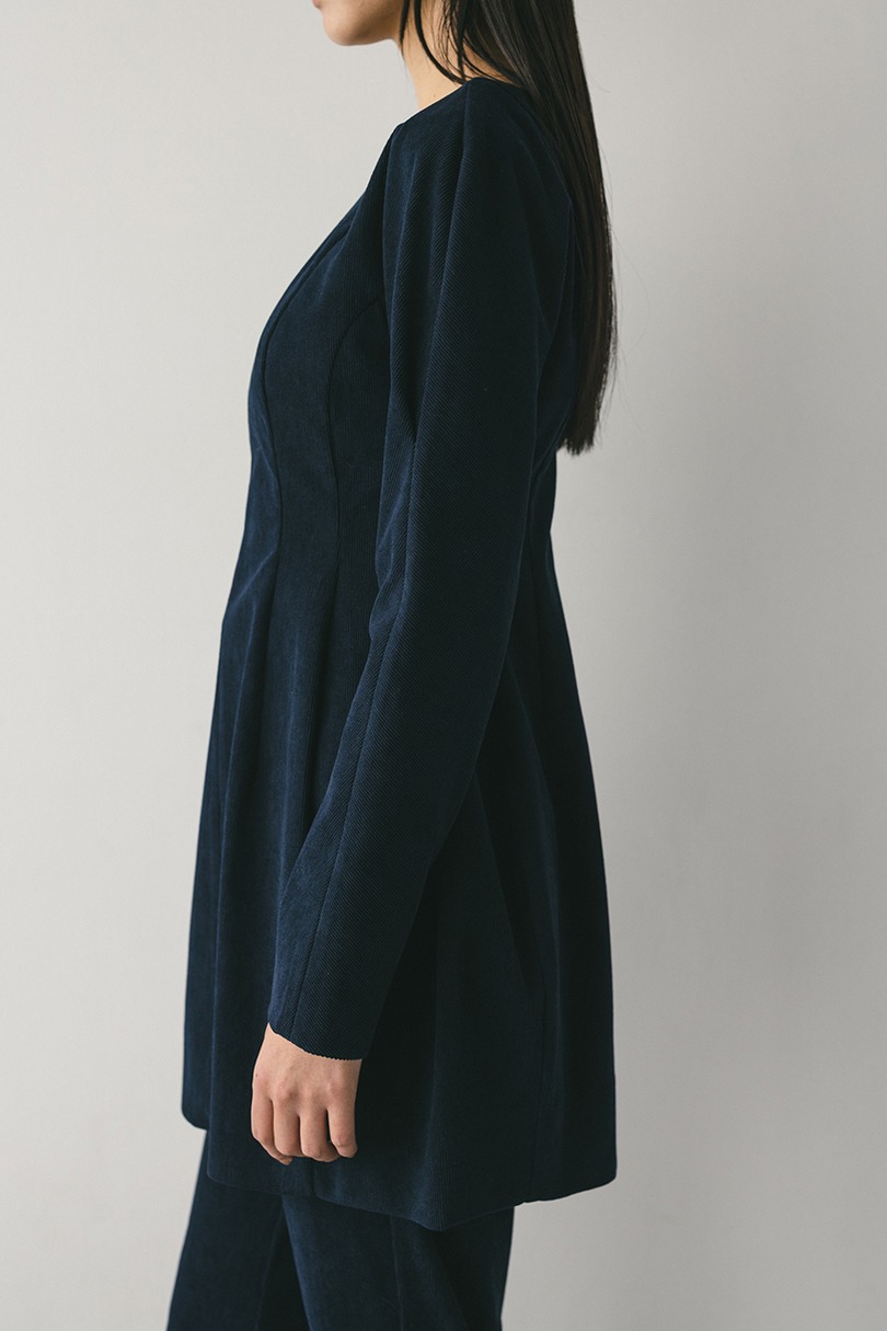 コーデュロイフォルムミニワンピース 詳細画像 NVY 7