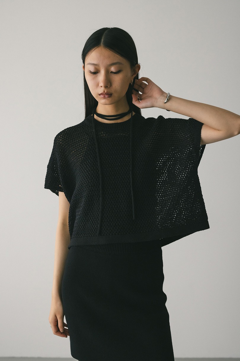 ルーズクロシェニットトップ 詳細画像 BLK 5