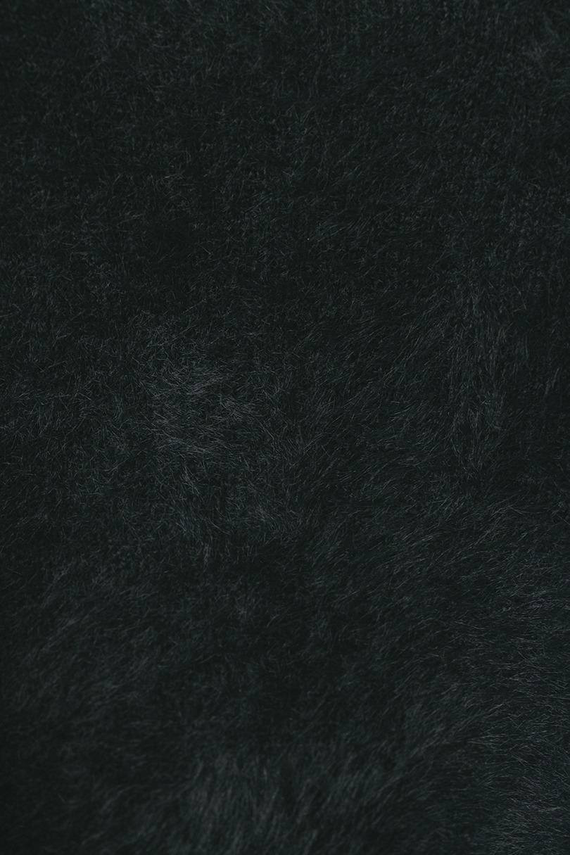 ダブルクロスシャギーニットカーデ 詳細画像 BLK 12