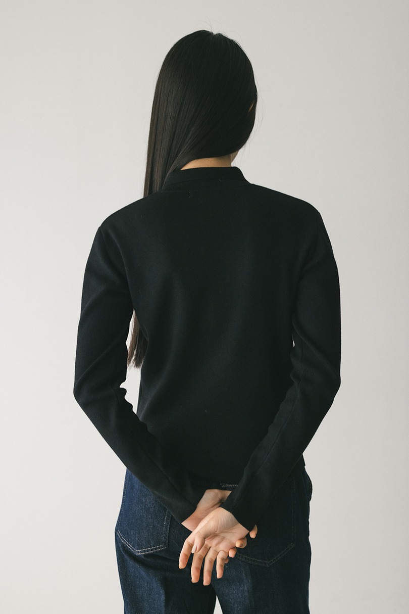 2WAYネックニットトップ 詳細画像 BLK 7