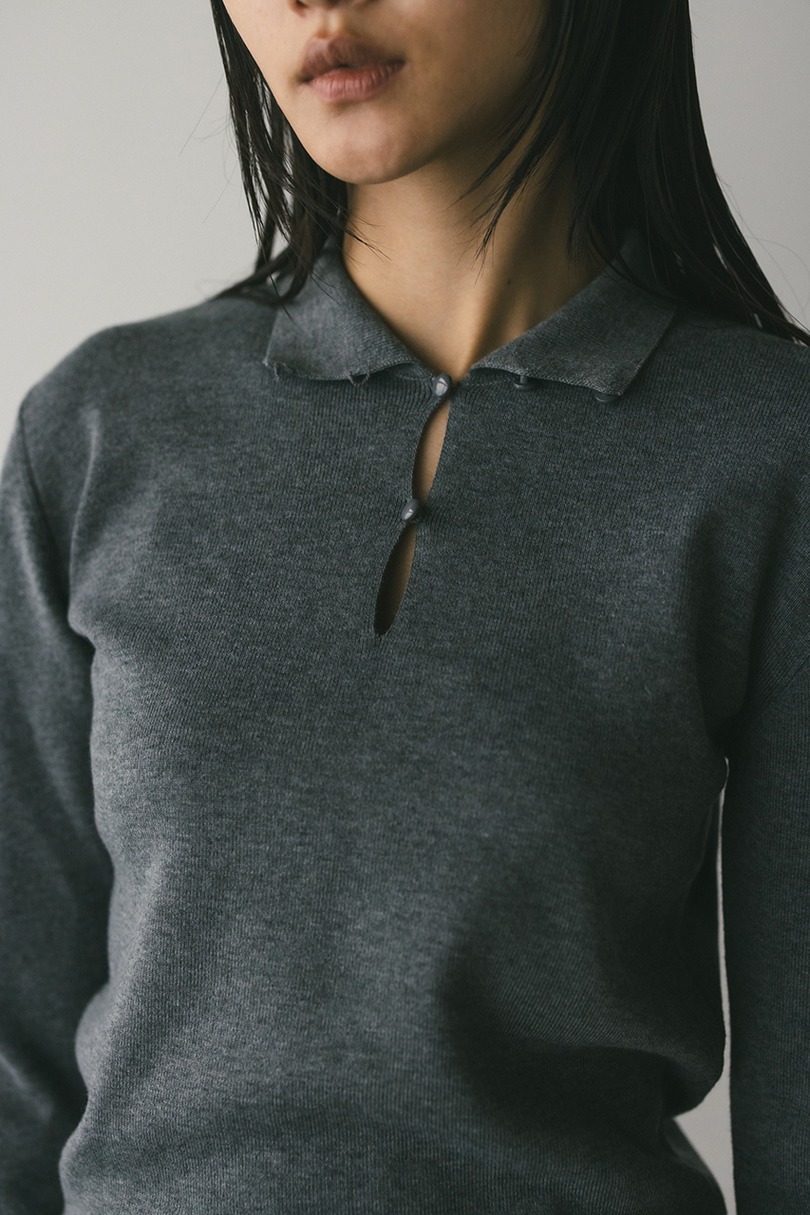 2WAYネックニットトップ 詳細画像 GRY 7