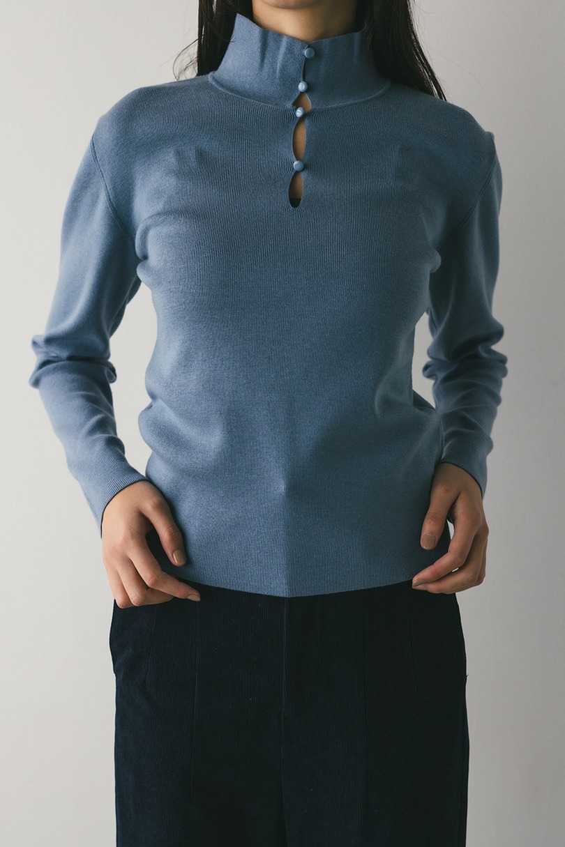 2WAYネックニットトップ 詳細画像 SAX 2