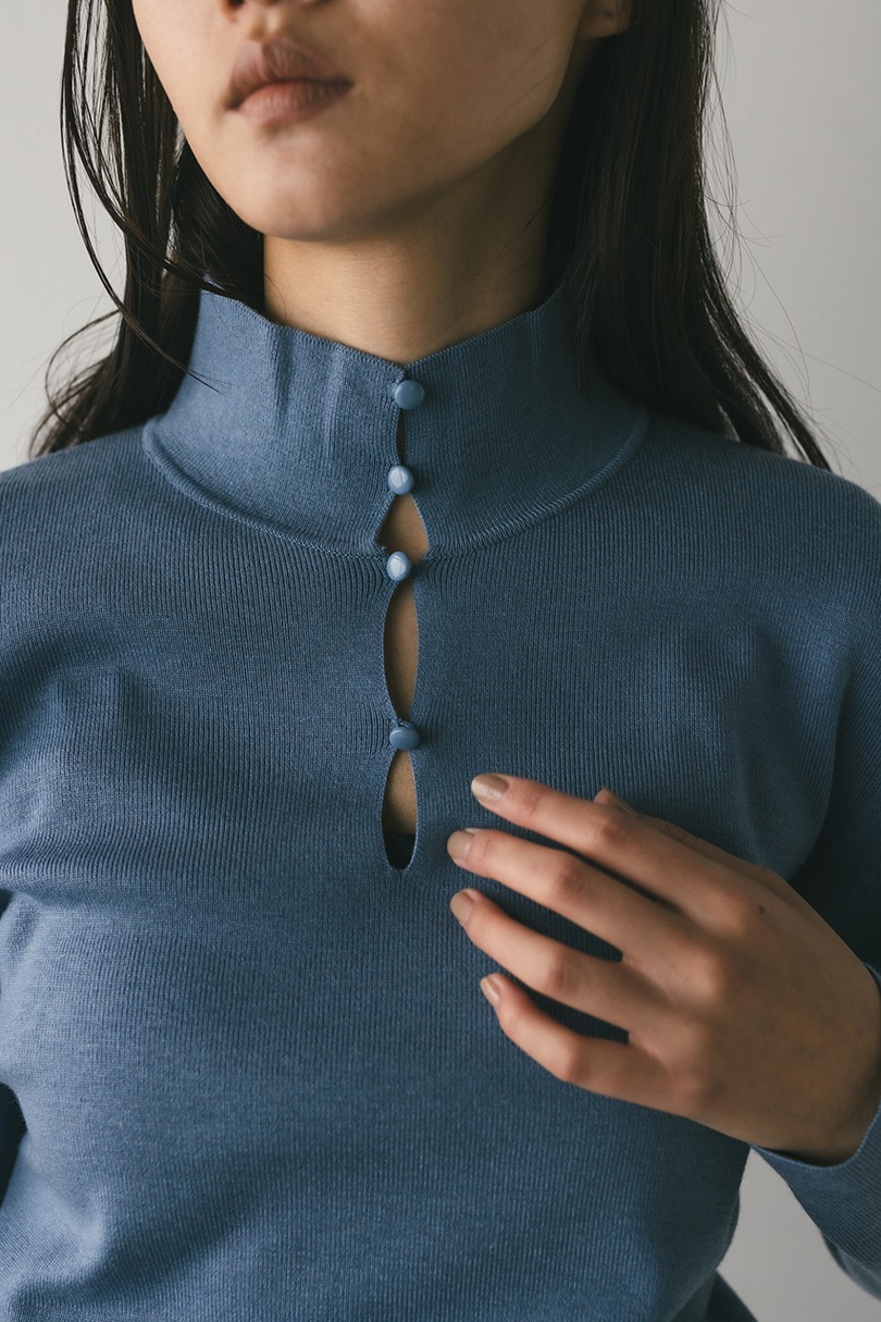 2WAYネックニットトップ 詳細画像 SAX 5