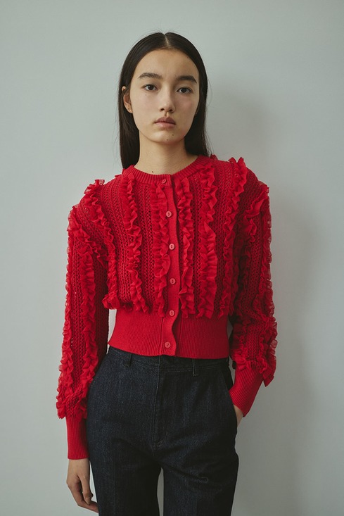 まるさん専用チュールフロッキーカーデ フロッキーチュール