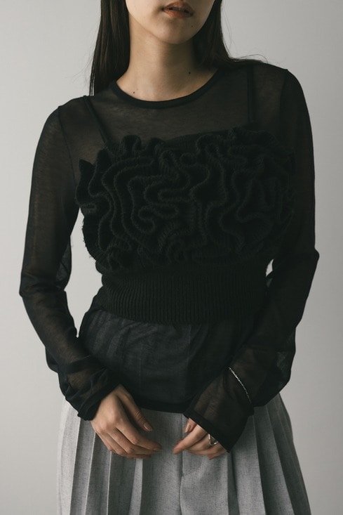 フリルニットビスチェ｜STYLEMIXER（スタイルミキサー）公式通販