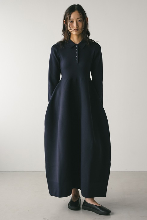 スタイルミキサー　新品未使用　2ピースポロニットワンピース　Mサイズ 2ピースハーフスリーブポロニットワンピース（ワンピース