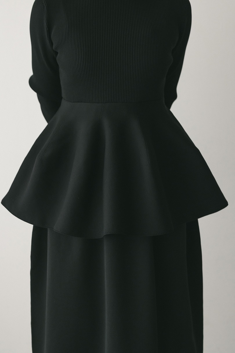 ドッキングフォルムニットワンピース 詳細画像 BLK 6