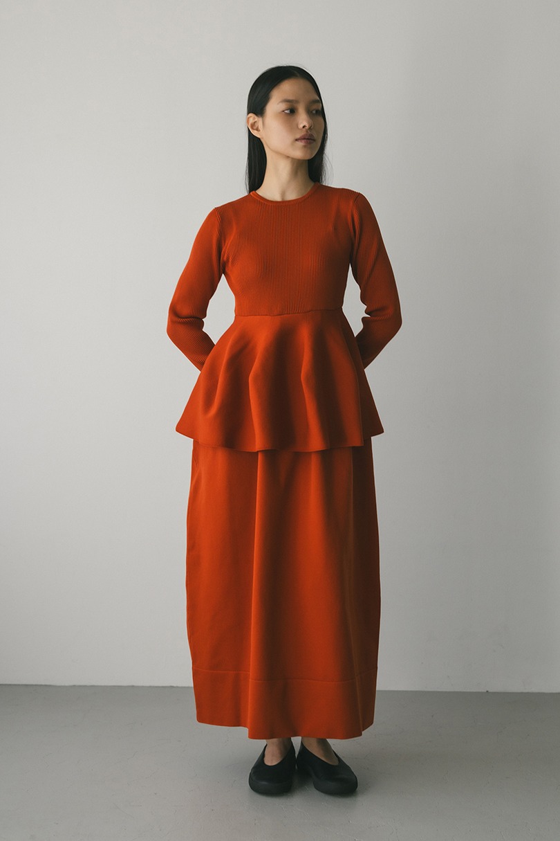 ドッキングフォルムニットワンピース