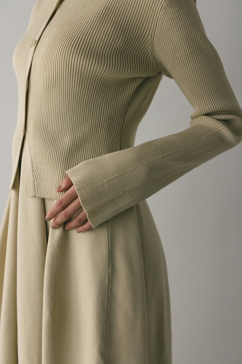 2ピースポロニットワンピース 詳細画像 BEG 7