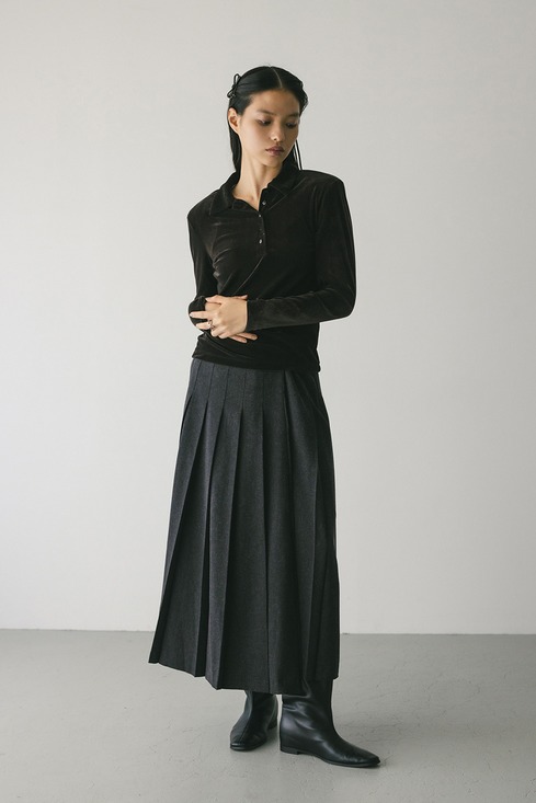 ベロアポロトップ｜STYLEMIXER（スタイルミキサー）公式通販サイト