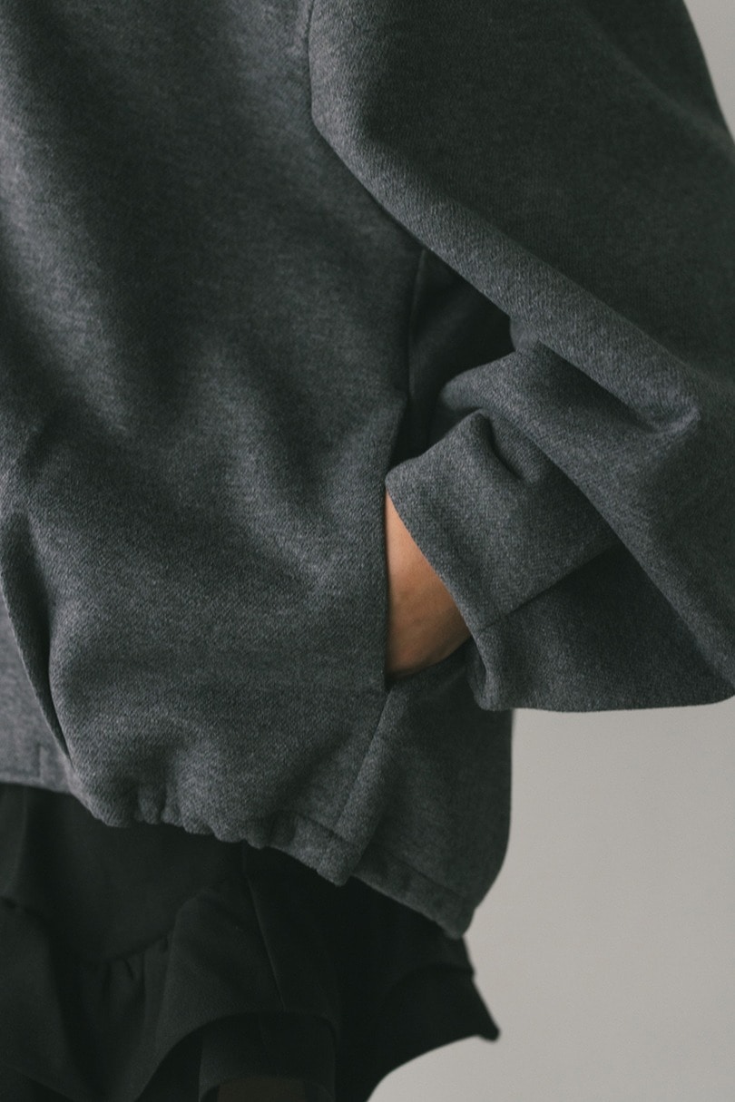 ボンディングノーカラーブルゾン 詳細画像 GRY 10