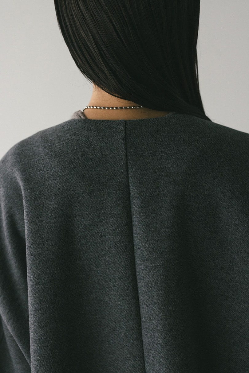 ボンディングノーカラーブルゾン 詳細画像 GRY 12