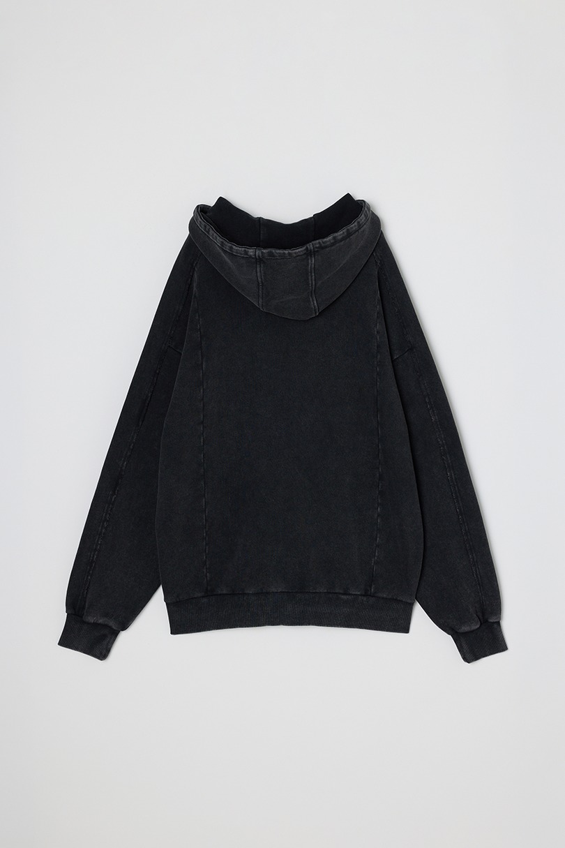 ピグメントジップパーカー 詳細画像 BLK 12
