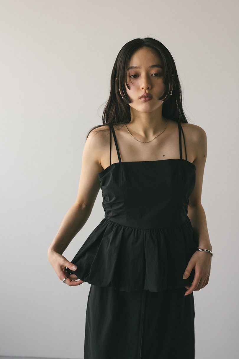 ペプラムキャミトップ 詳細画像 BLK 6