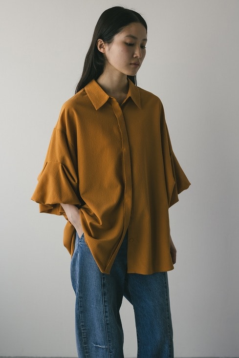 ブラウス シャツ ニュアンスタックスリーブシャツ レディース STYLEMIXER ブラウス シャツ ニュアンスタックスリーブシャツ