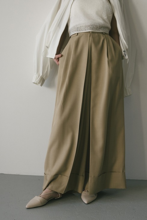 STYLEMIXER スタイルミキサー ハイウエスト2タックワイドパンツ M セール】イージー2タックショートパンツ（その他パンツ