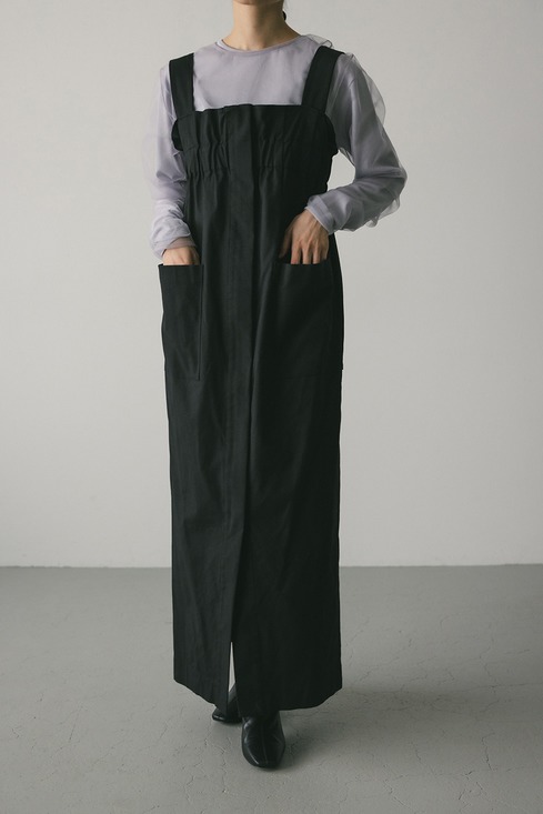 organic cotton asymmetry tiered dress（ワンピース）｜WALANCE