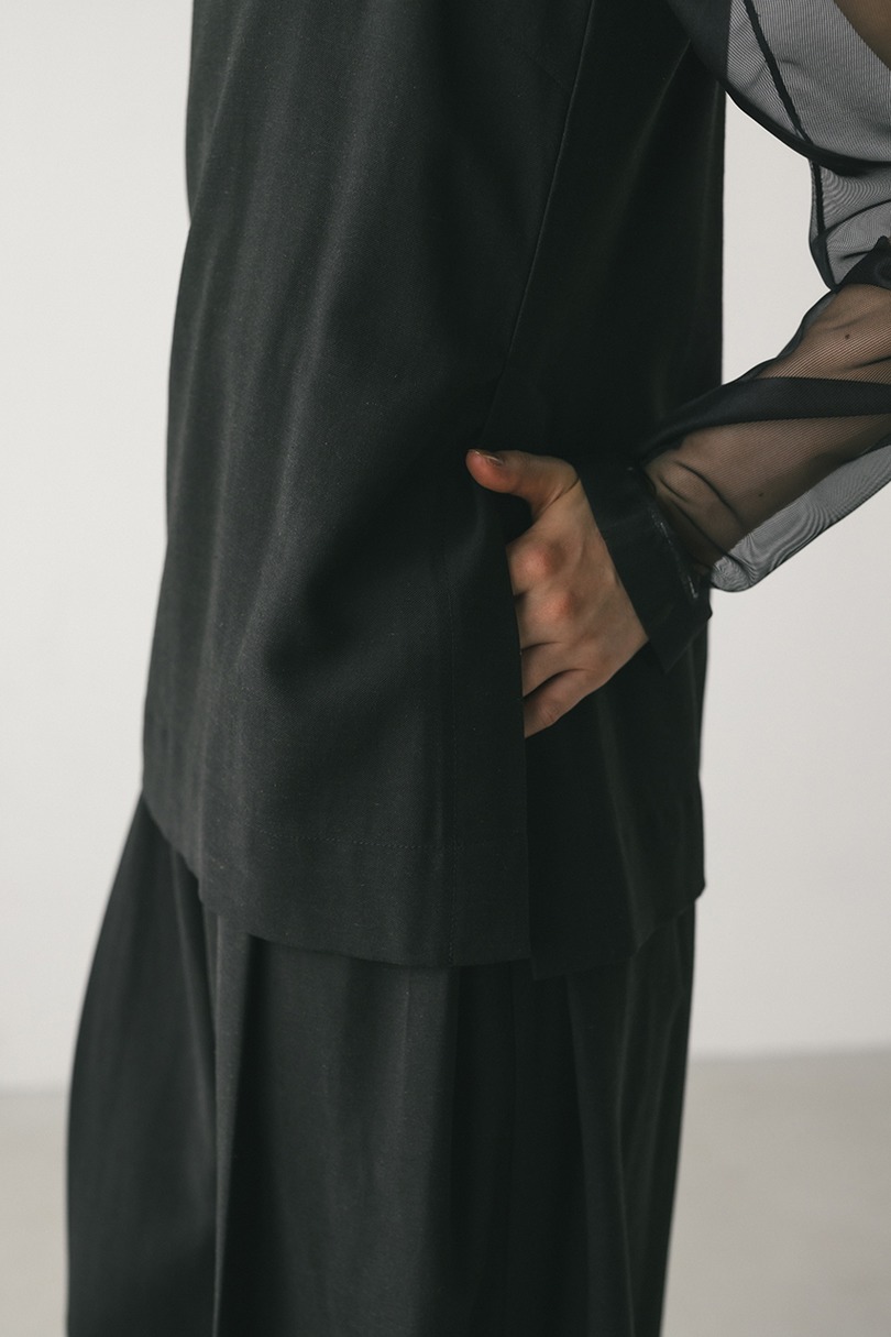 リネンミックスレイヤードオールインワン 詳細画像 BLK 8