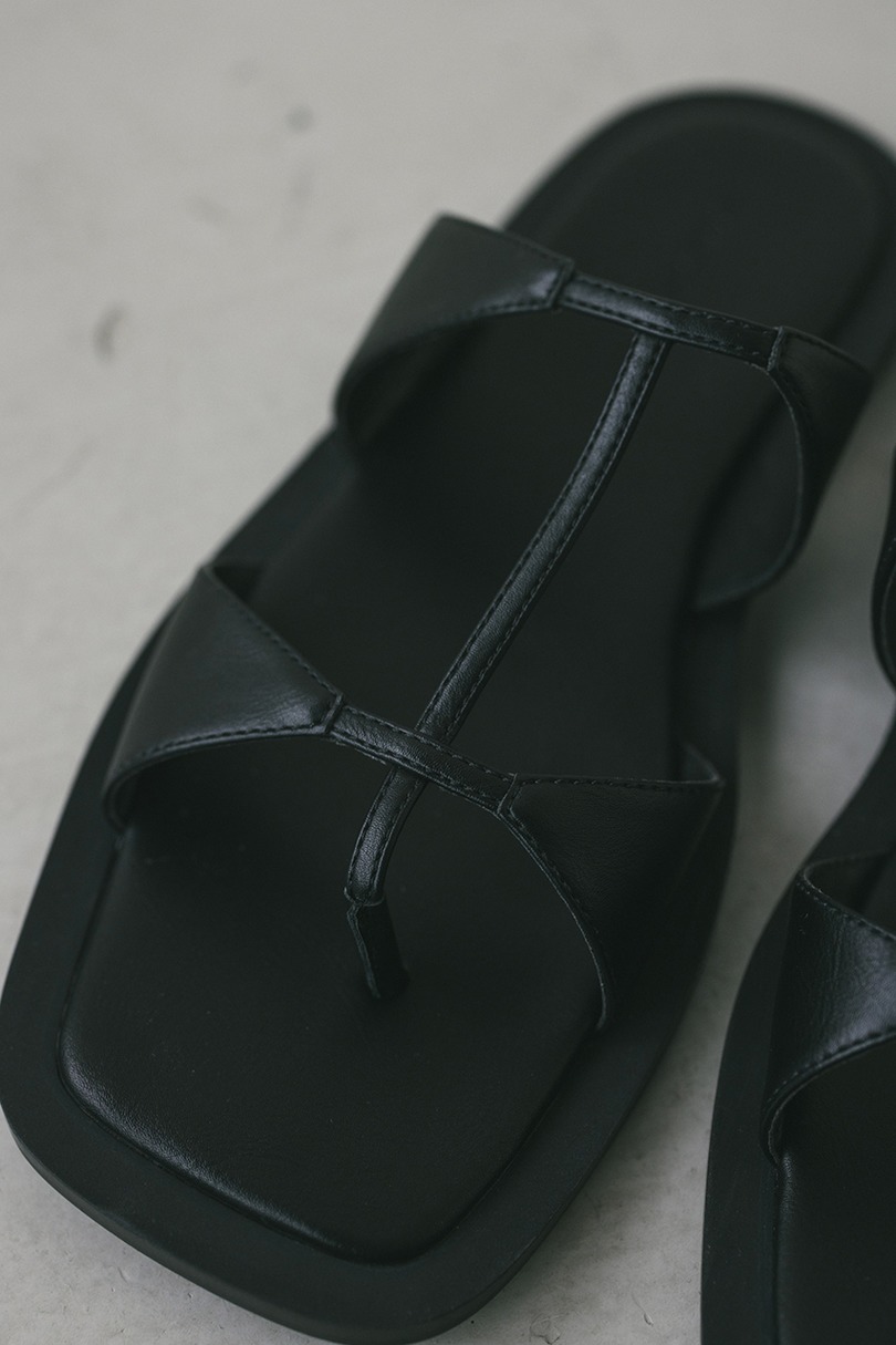 ダブルストラップフラットサンダル 詳細画像 BLK 10