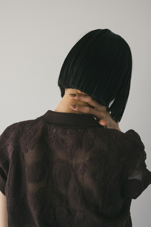 エンブロイダリーニットトップ｜STYLEMIXER（スタイルミキサー