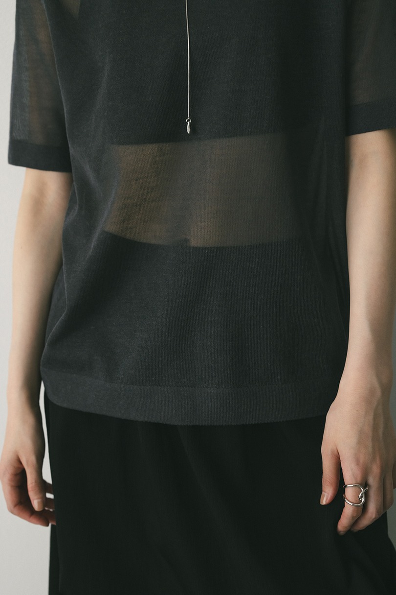 ウォッシャブルリネンニットT 詳細画像 GRY 10