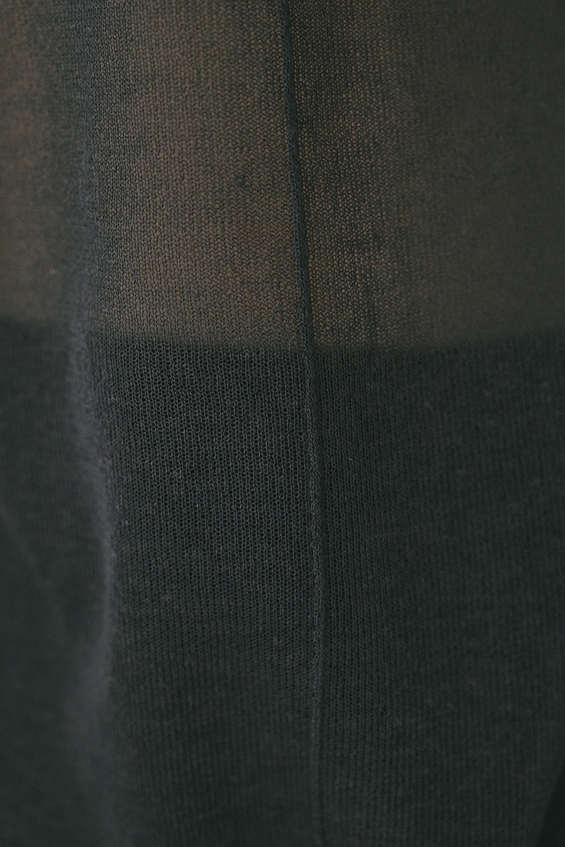 ウォッシャブルリネンニットT 詳細画像 GRY 12