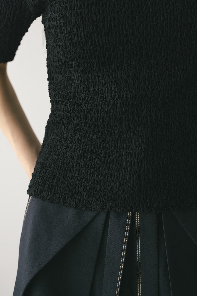 ネップシャーリングトップ 詳細画像 BLK 8