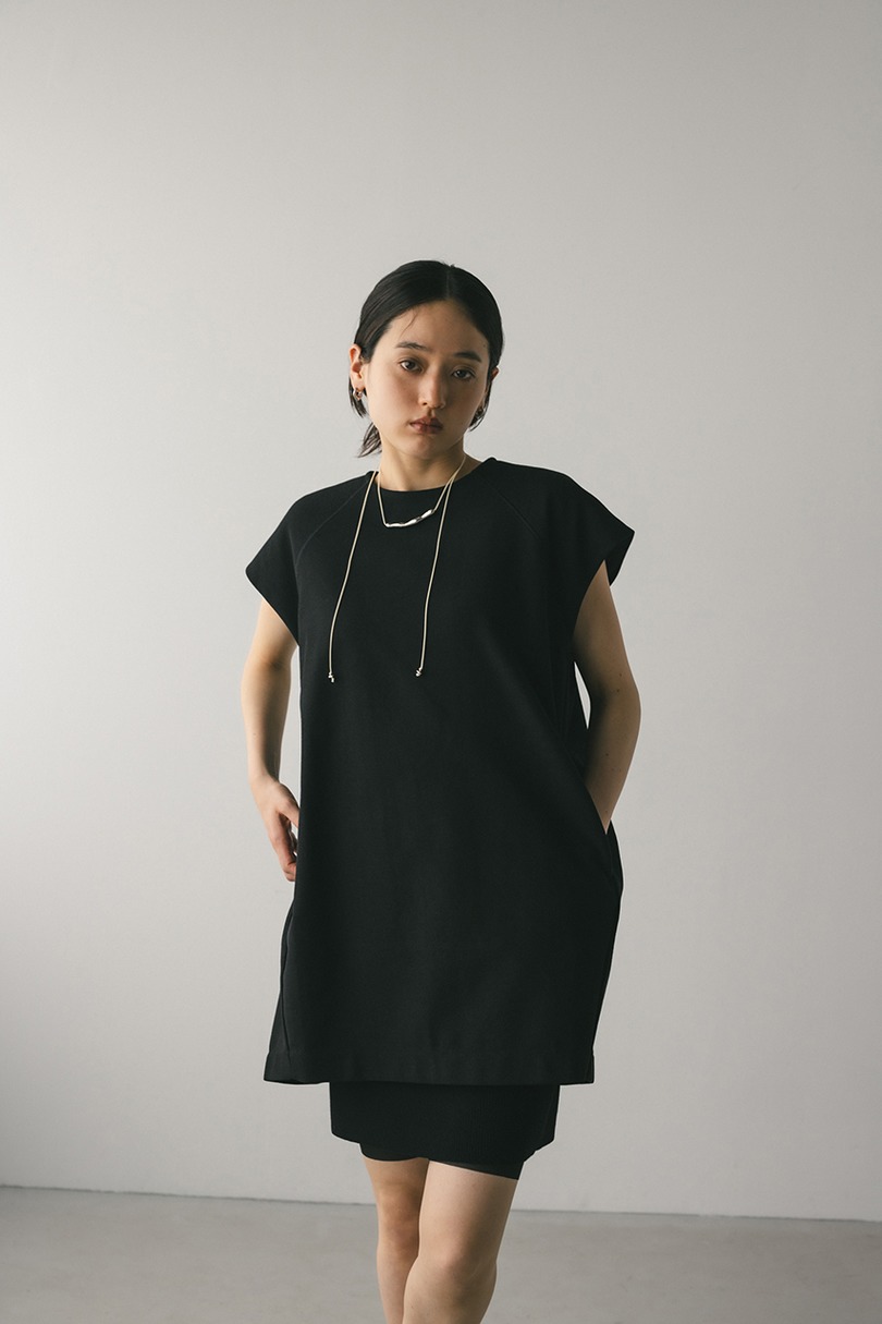 ショルダーパットミニワンピース 詳細画像 BLK 5