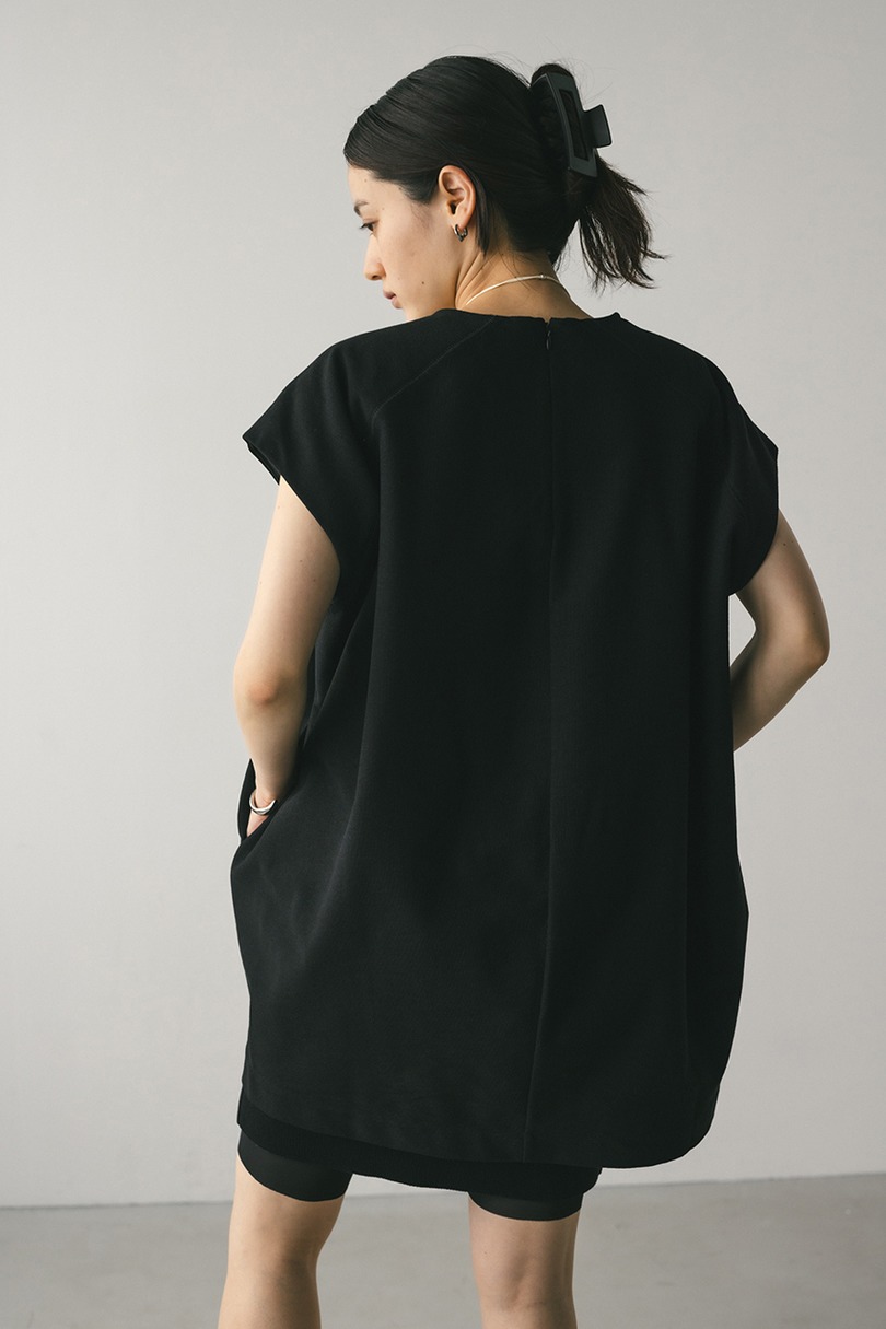 ショルダーパットミニワンピース 詳細画像 BLK 7