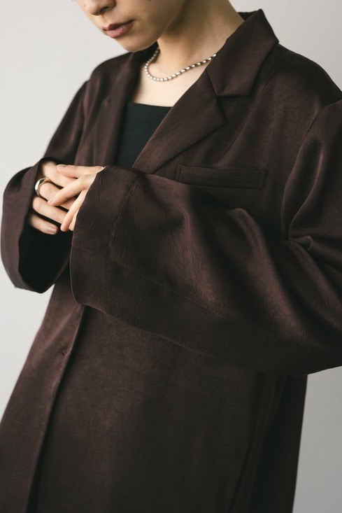 ベストセラー】ワッシャーサテンテーラーシャツ 春服（シャツ