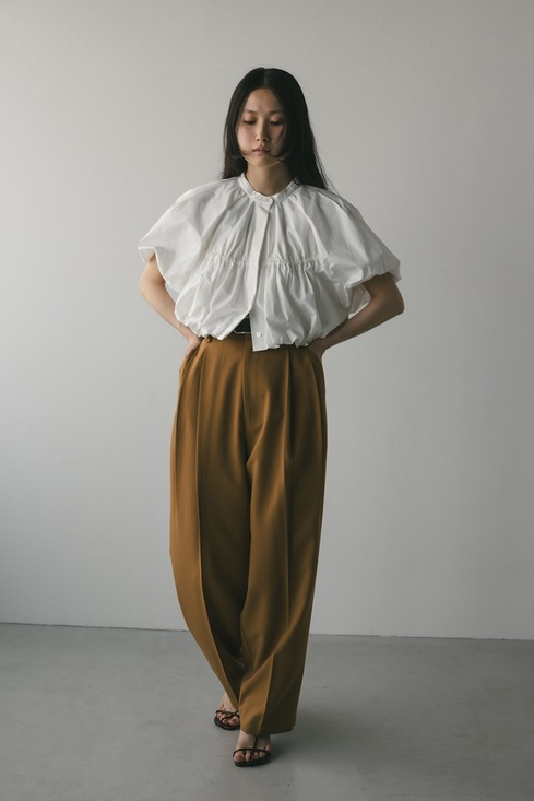 長いフレッシュミモザ50cm ミッシュマッシュ MISCH MASCH 2025春夏新作 フリルスリーブシフォン