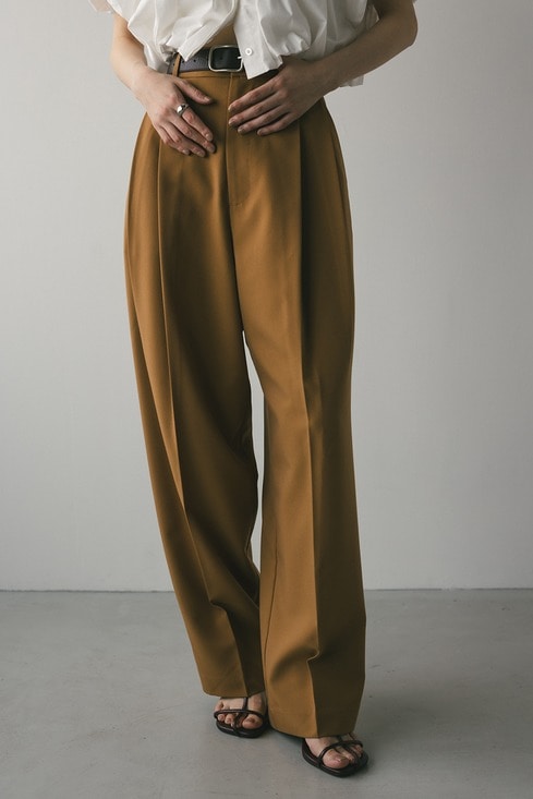 【emiche】ベーシックパンツ_２色 楽天市場】AUDIENCE / Ombre Check 2Tuck Wide Easy Pants