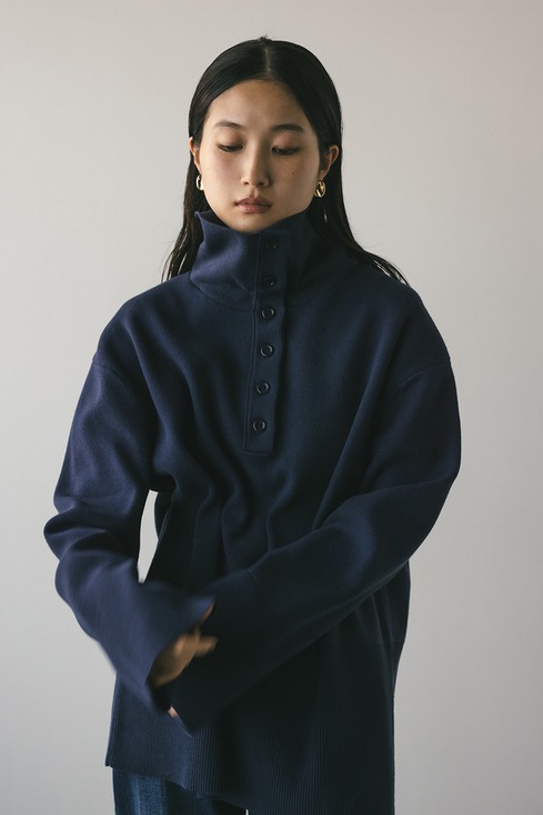 フロントボタンスウェットニット｜STYLEMIXER（スタイルミキサー