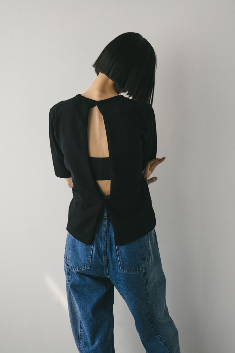 バックスリットニット 詳細画像 BLK 6