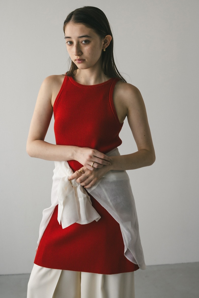 アメスリニットミニワンピース 詳細画像 RED 9