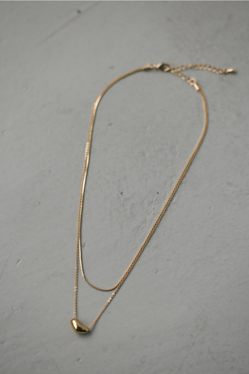 ダブルラインモチーフネックレス 詳細画像 GLD 3