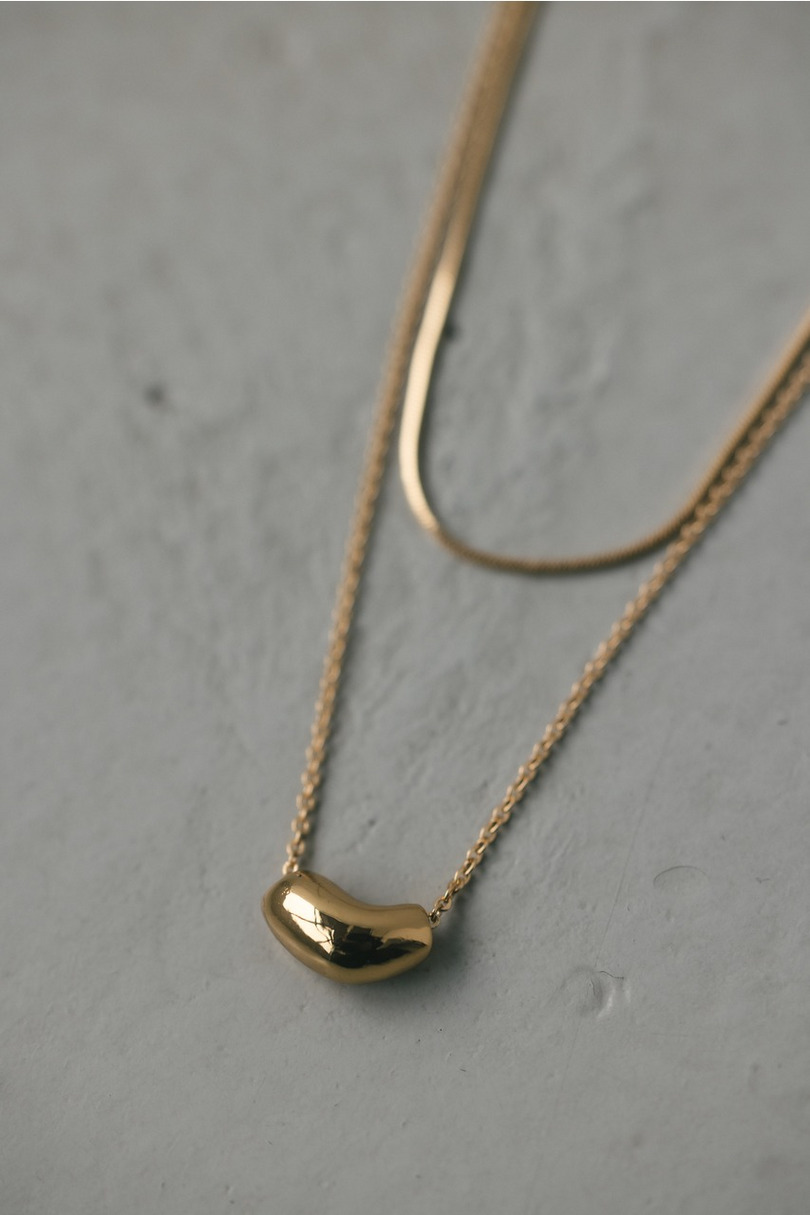 ダブルラインモチーフネックレス 詳細画像 GLD 6