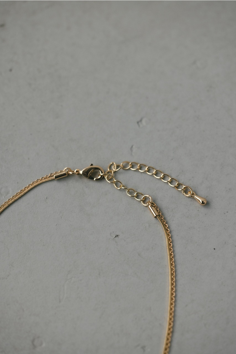 ダブルラインモチーフネックレス 詳細画像 GLD 7
