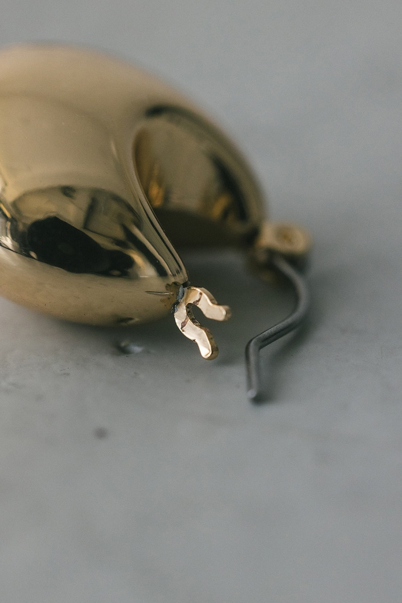 プランプドロップピアス 詳細画像 GLD 10