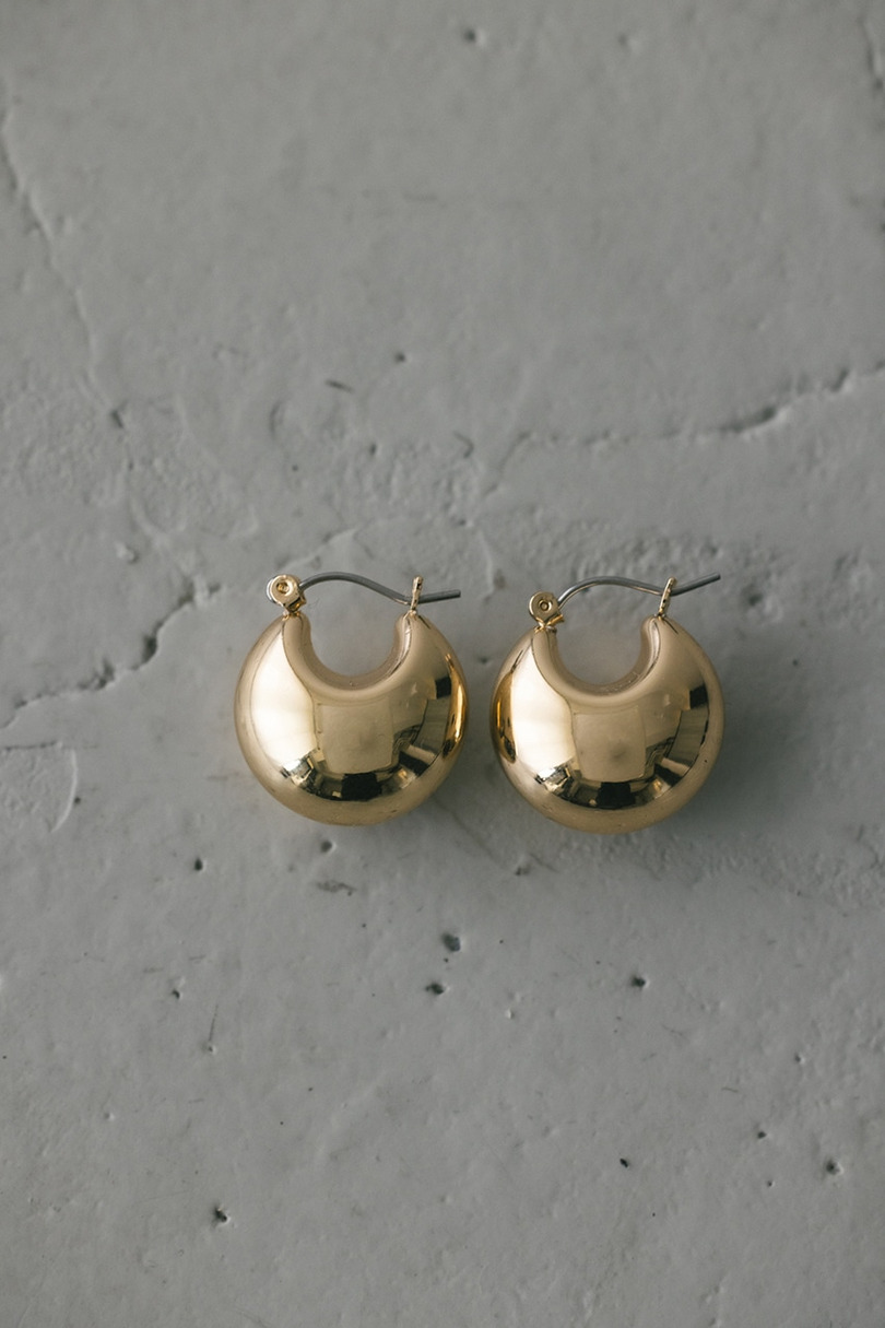 プランプドロップピアス 詳細画像 GLD 3