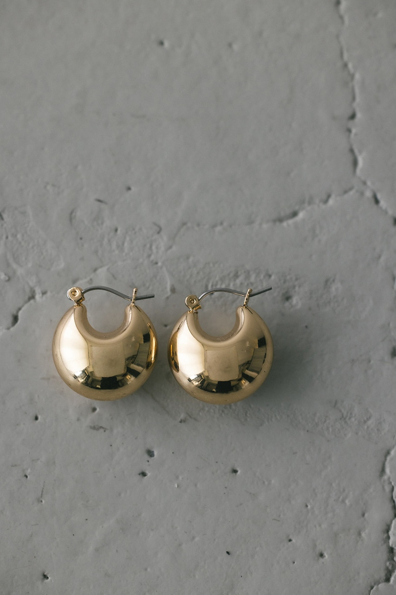 プランプドロップピアス 詳細画像 GLD 4